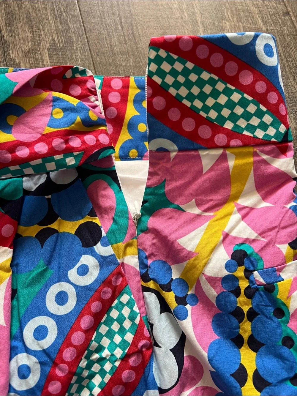 J. Crew Multicolor Floral and Geometric Print Dress